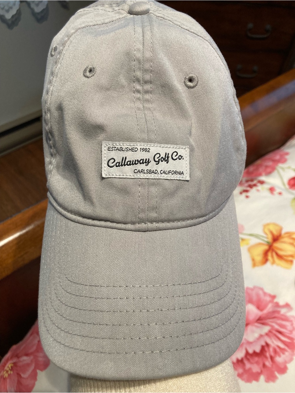 Men's Light Gray Baseball Cap